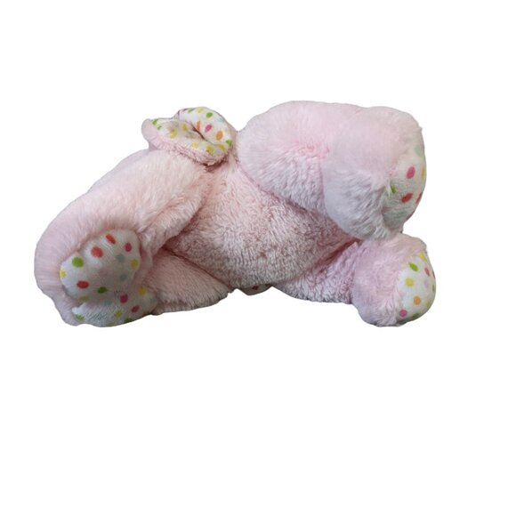 Dan Dee Pink Plush Bunny Rabbit With Polka Dot Ears Stuffed Animal 12" Adorable - Picture 8 of 9